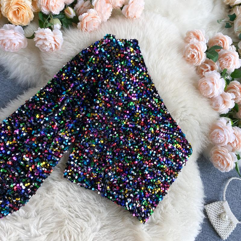 Glittery Off The Shoulder Blouse