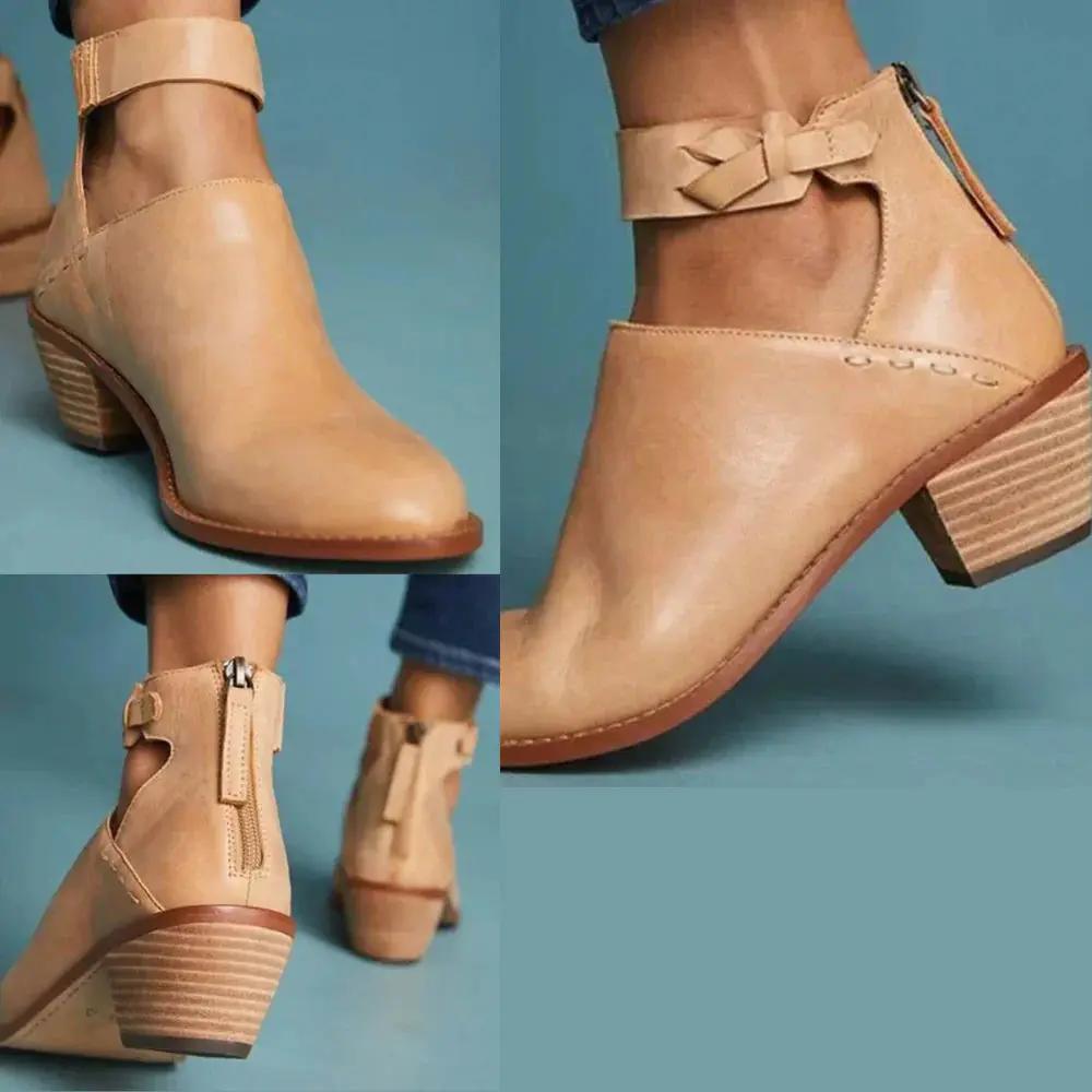 Classic High Ankle Boots for Women - Nocini