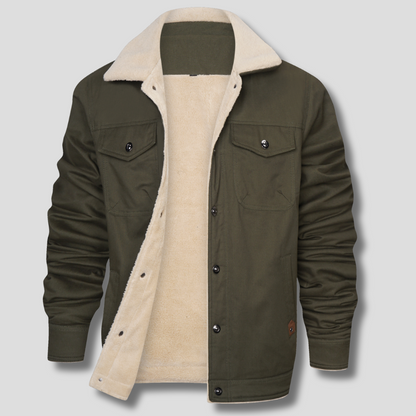 Classic Mens Leather Aviator Jacket