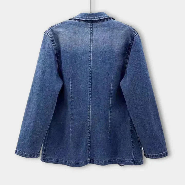 Fashionable Women's Blue Jeans Jacket