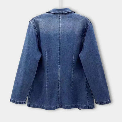 Fashionable Women's Blue Jeans Jacket
