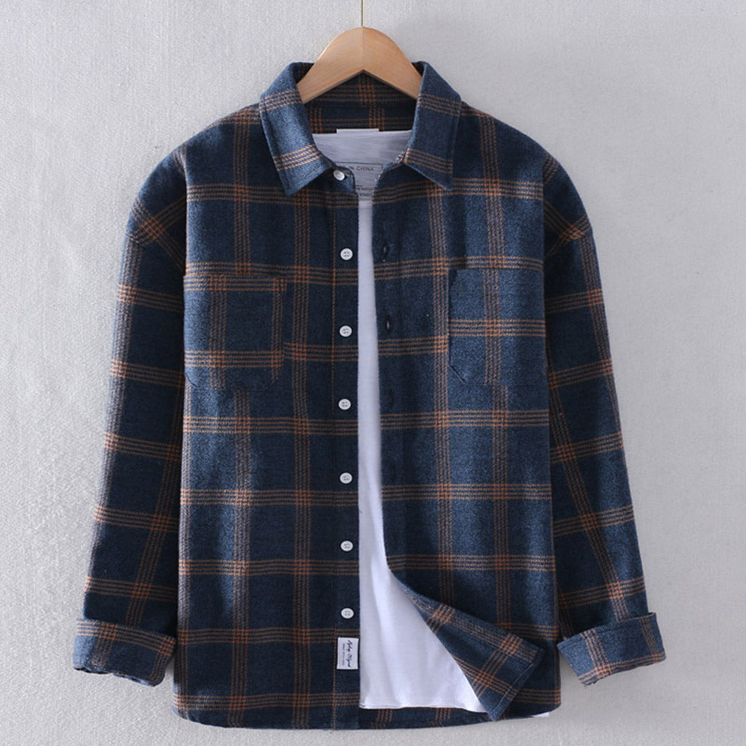 Cozy Plaid Flannel Shirt for Men - Nocini