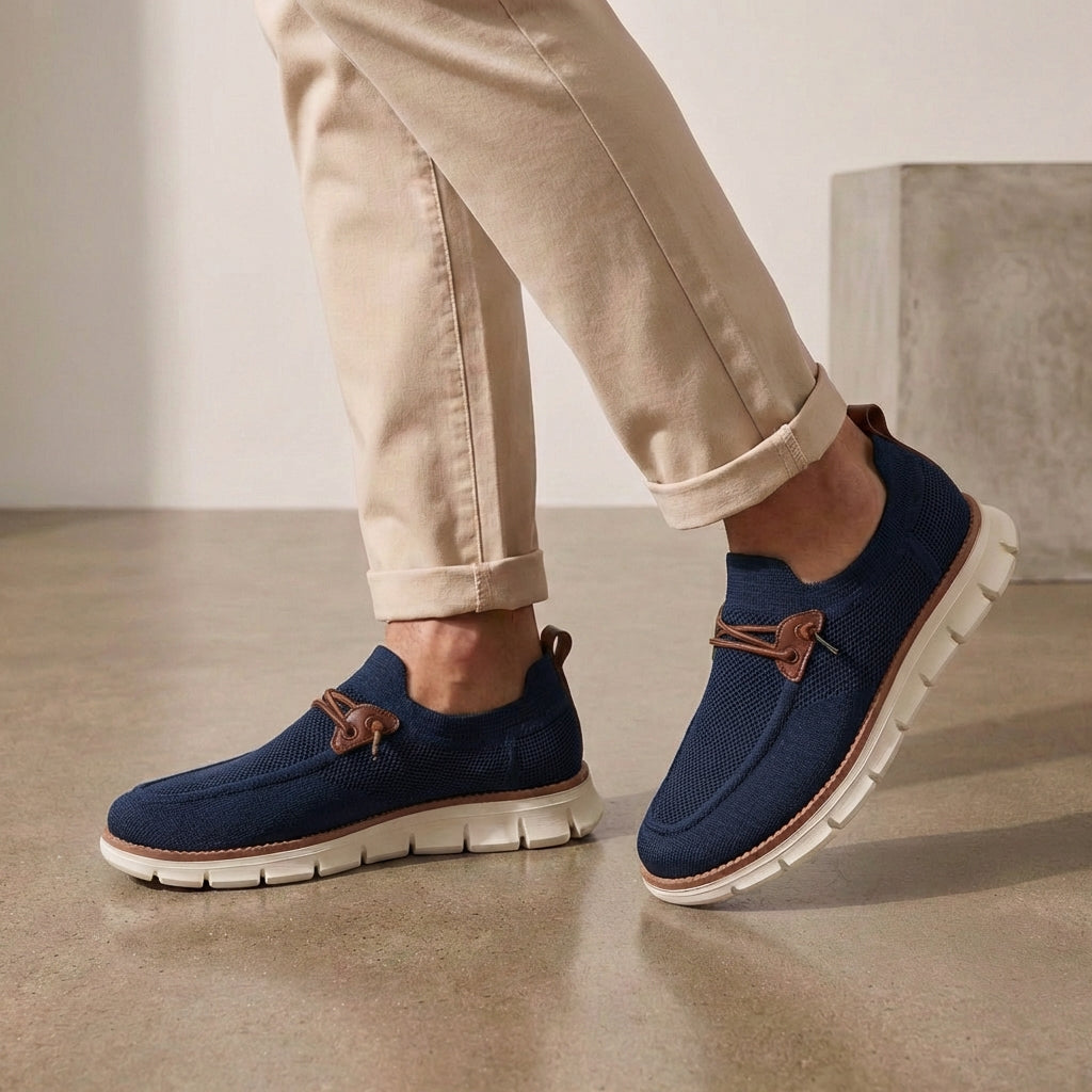 Casual Navy Slip On Shoe