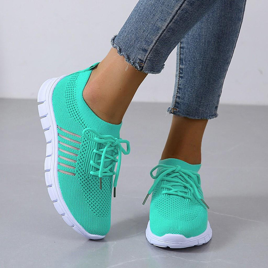 Comfy Women's Running Shoes - Airy Mesh Upper