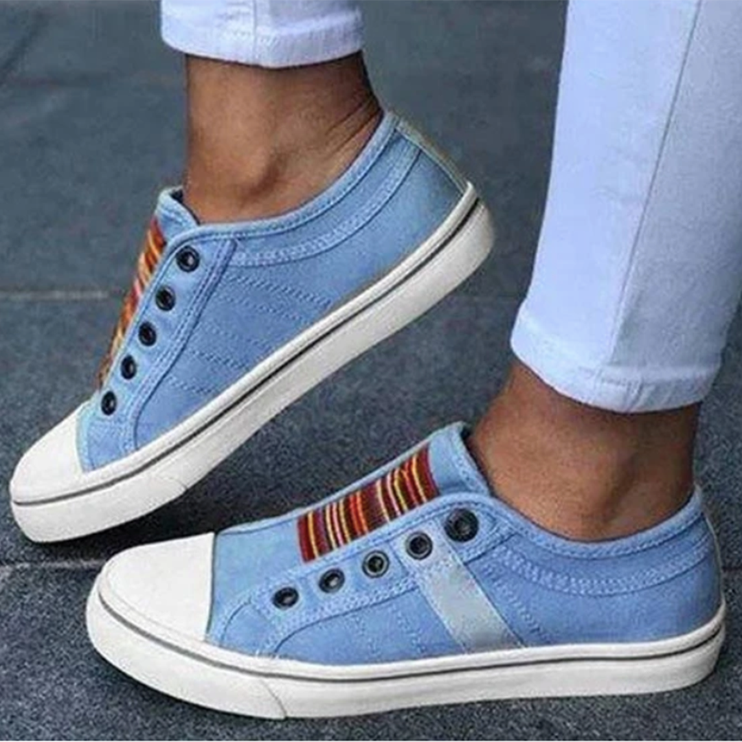 Soft Women's Canvas Slip On Shoes - Nocini