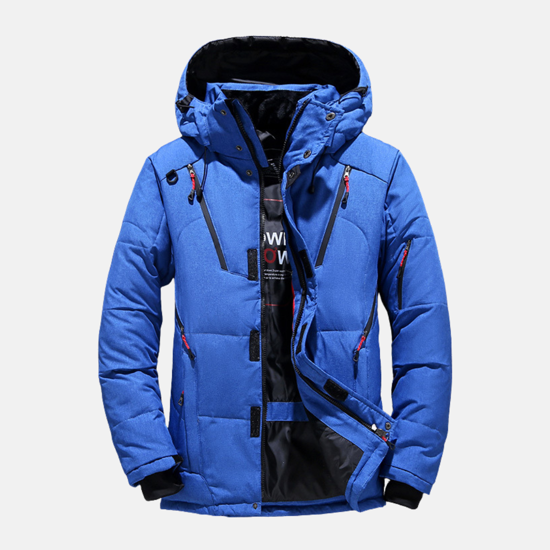 Warm Hooded Down Puffer Jacket for Men