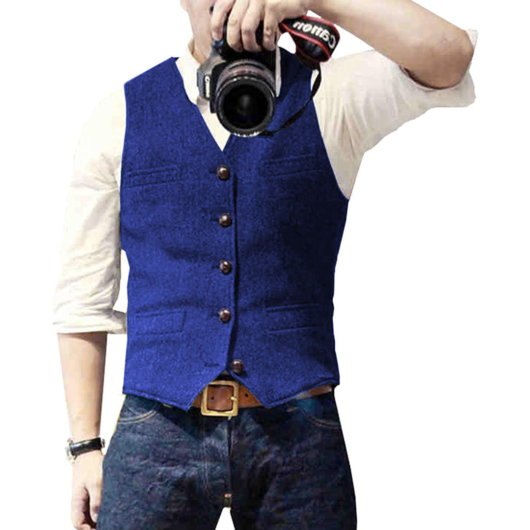 Classic Blue Jean Waistcoat