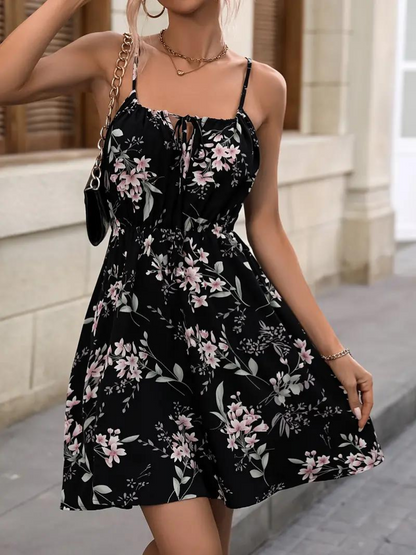 Lightweight Floral A-Line Summer Dress