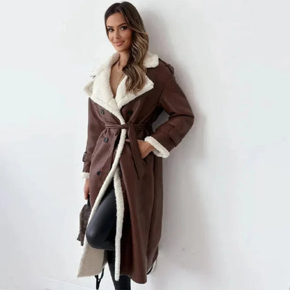 Ladies Classic Trench Winter Coat