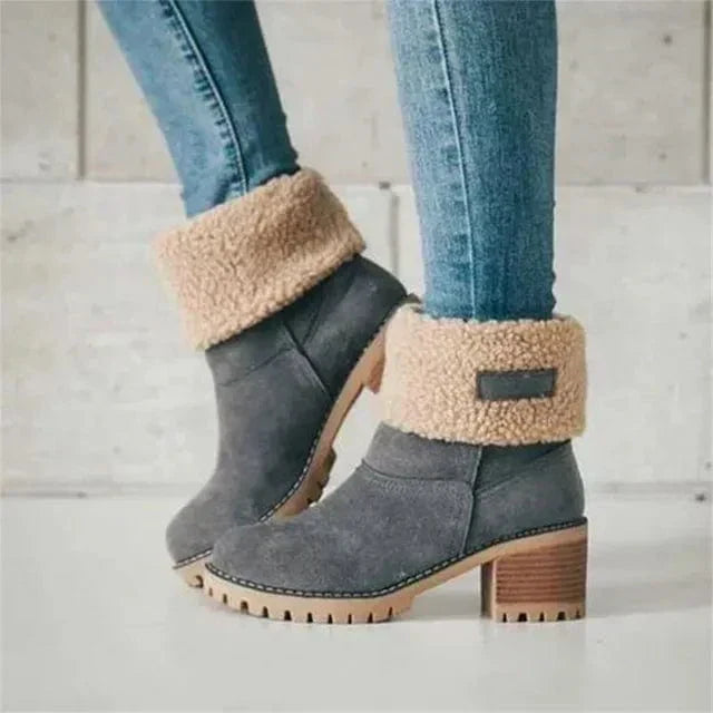Warm Knee High Wool Winter Boots