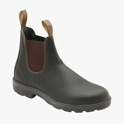 Men's Elastic Side Ankle Boots with Easy Pull On - Olytrend