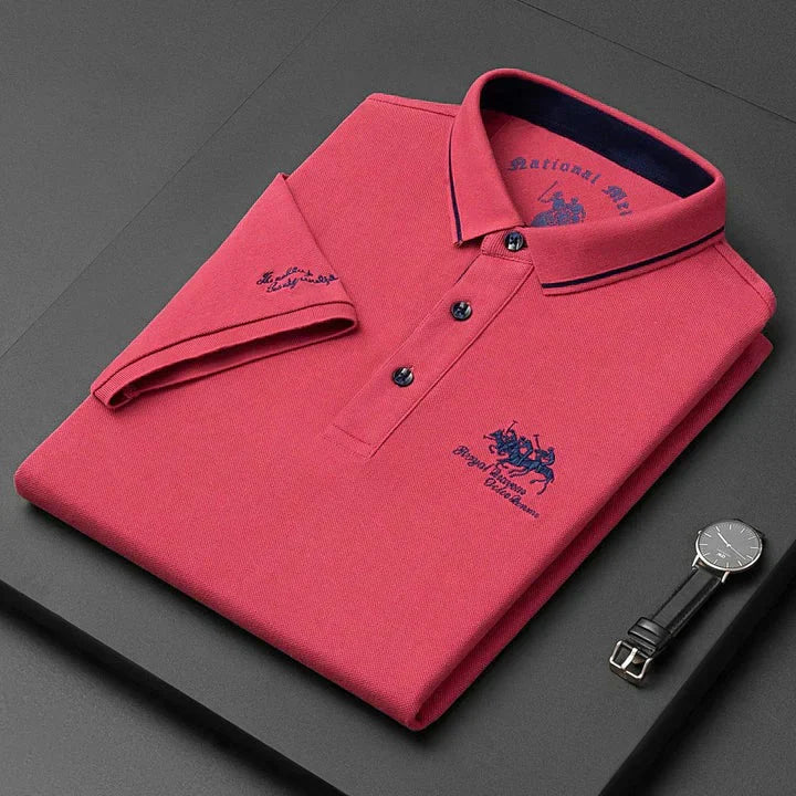 Men's Simple Collar Tee Shirt