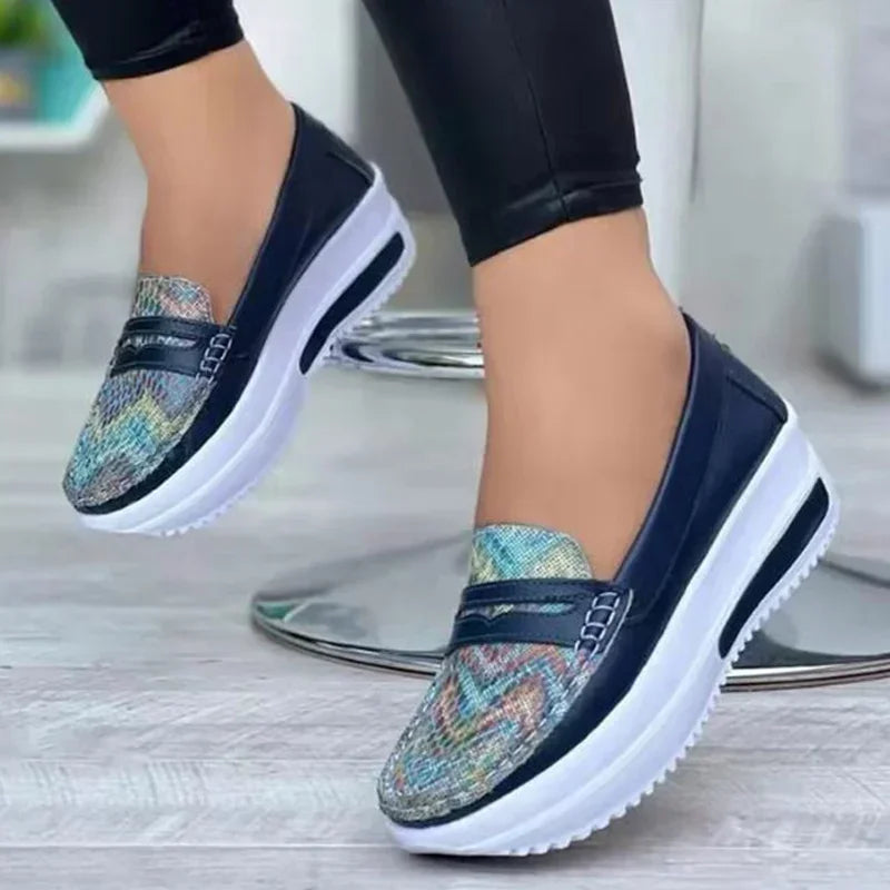 Lightweight Womens Slip On Sneakers - Comfortable Everyday Shoes