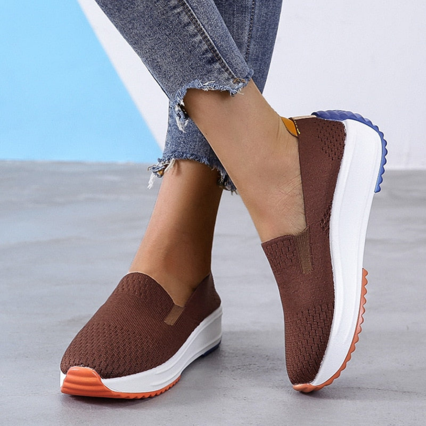 Comfortable Women's Slip On Sneakers - Soft & Airy Design