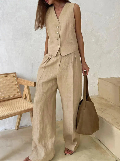Lightweight Women's 2 Piece Cotton Outfit