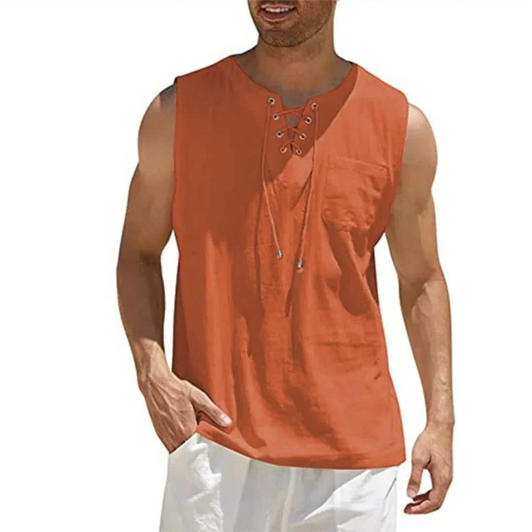 Relaxed Fit Mens Linen Casual Shirt