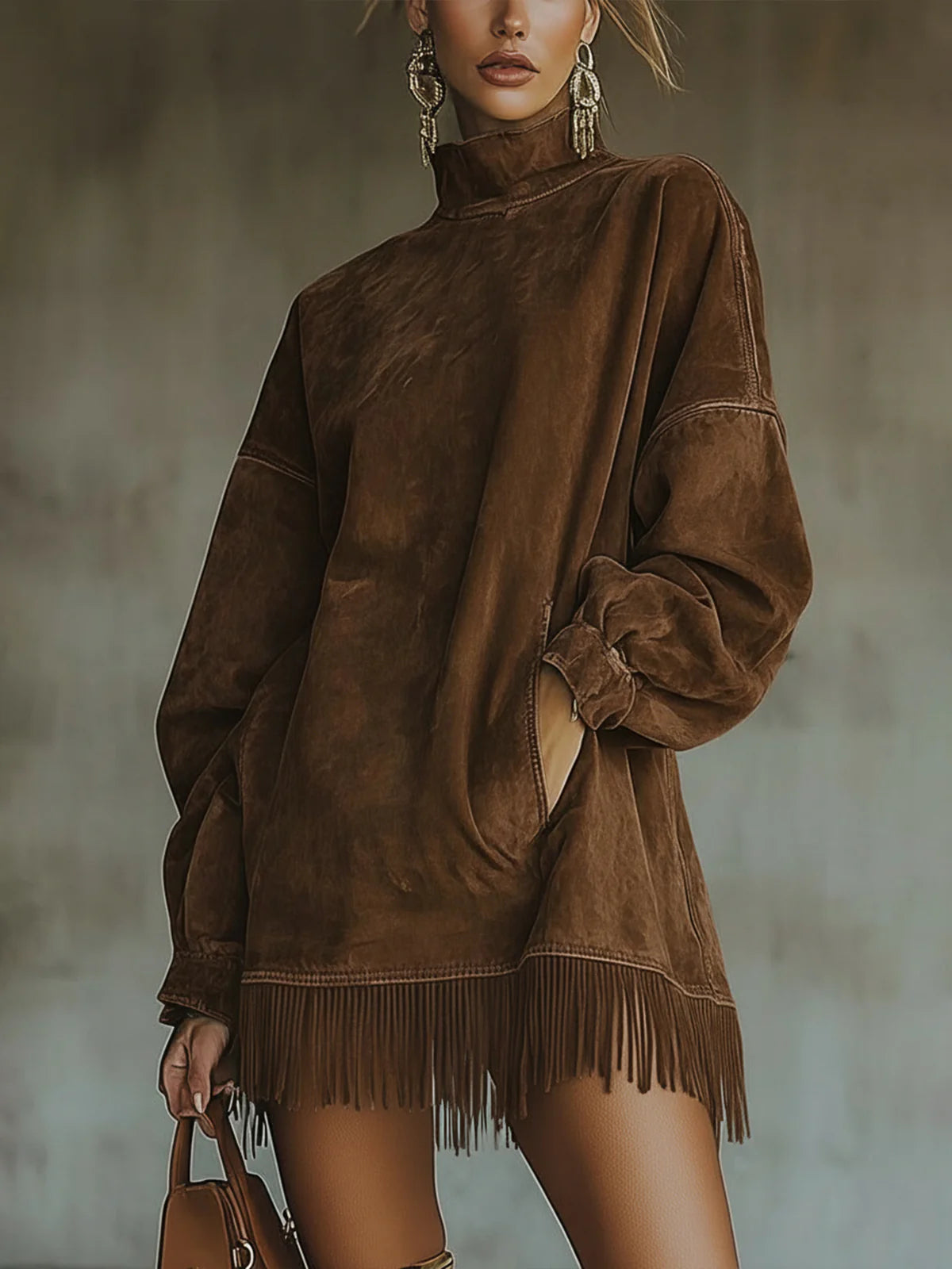 Comfortable Boho Fringe Dress