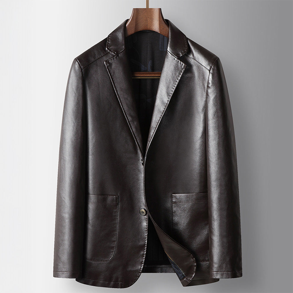 Classic Fit Mens Blazer With Patch Pockets - Nocini