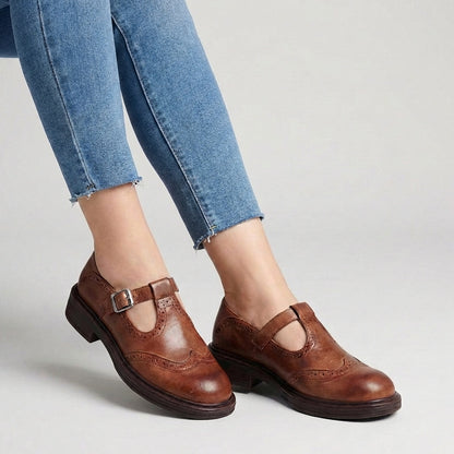 Classic Lace Up Brogue Women's Shoes - Nocini