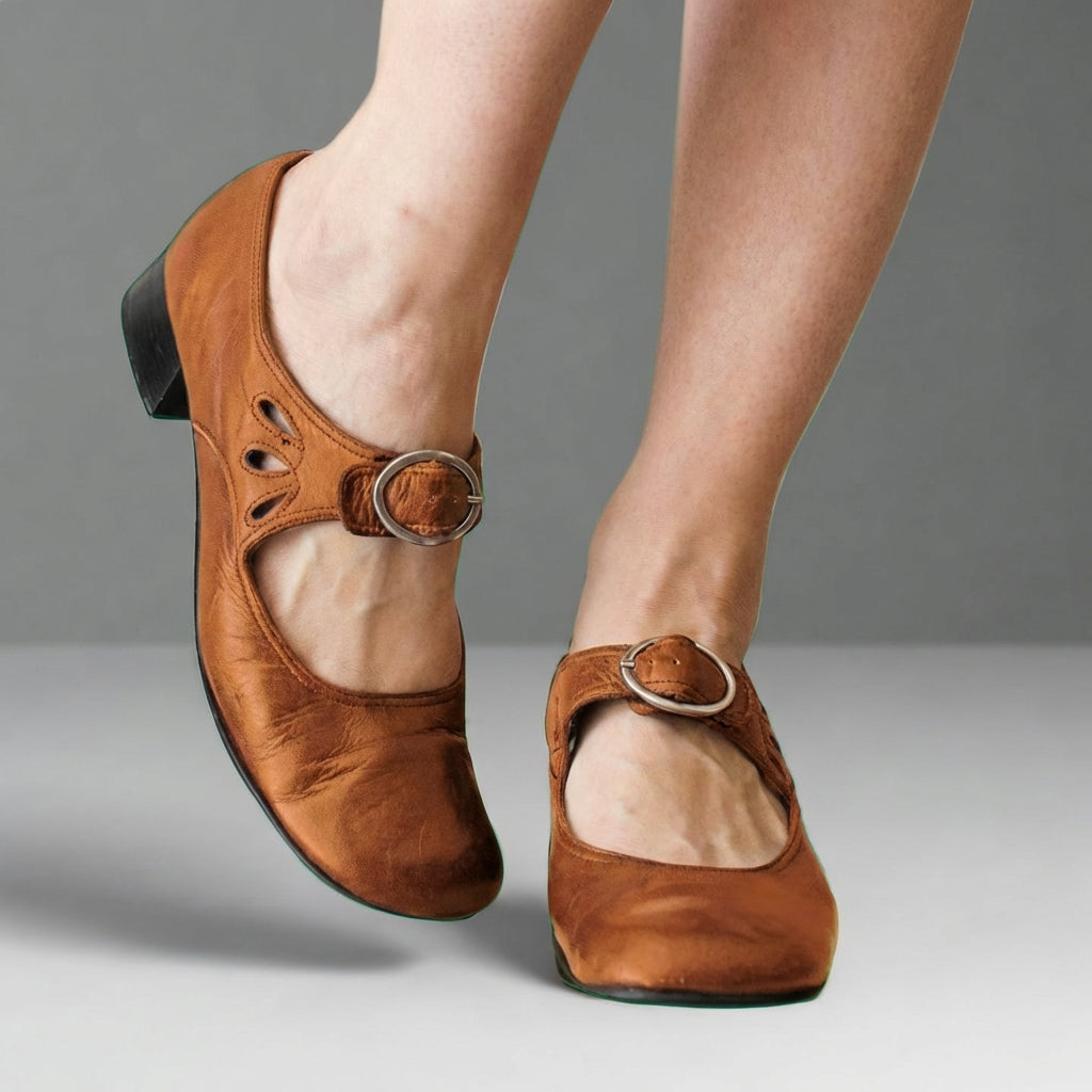 Elegant High Heel Mary Jane Shoes with Buckle Strap