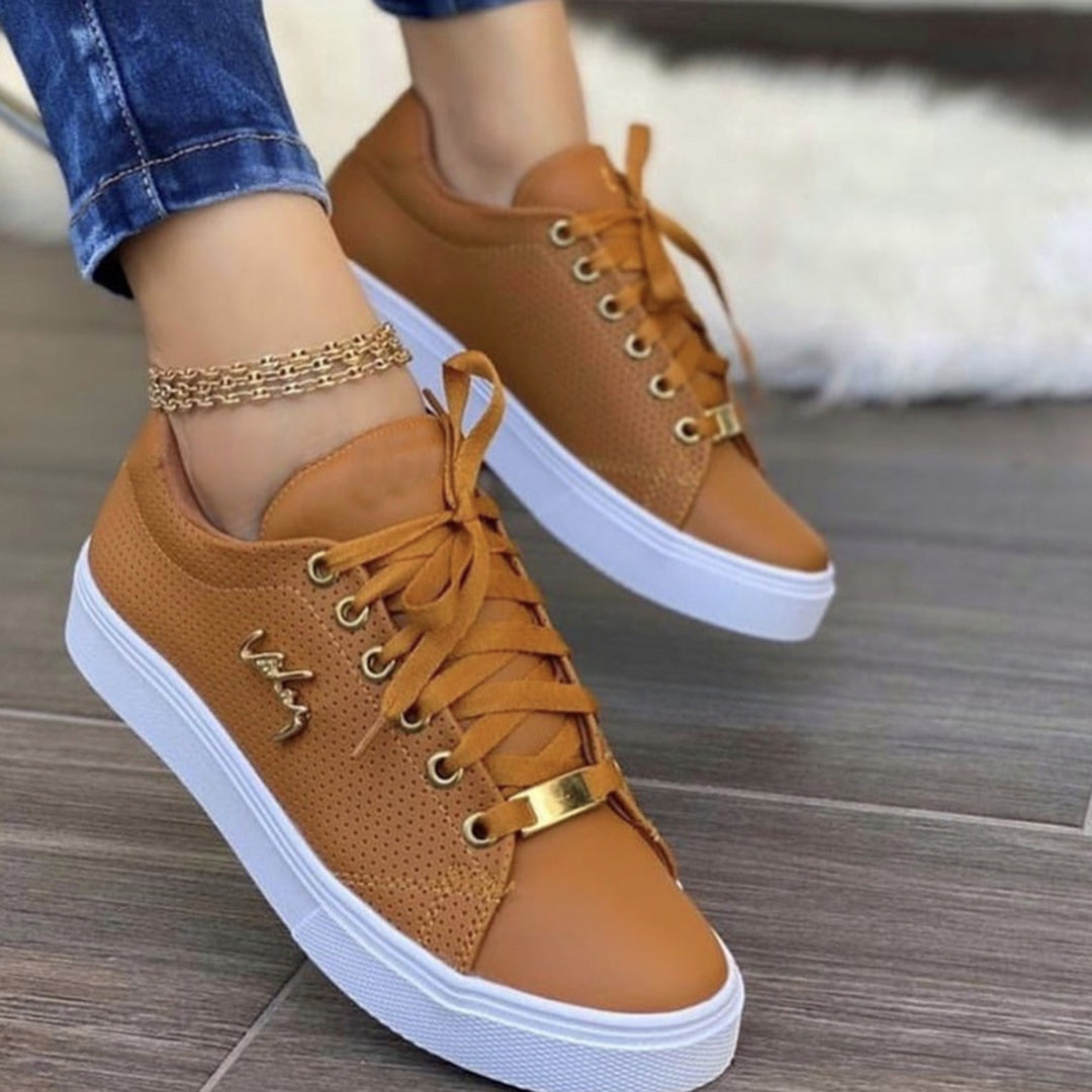 Women's Lightweight Breathable Lace Up Sneakers