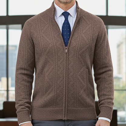 Professional Men's Cardigan Sweater