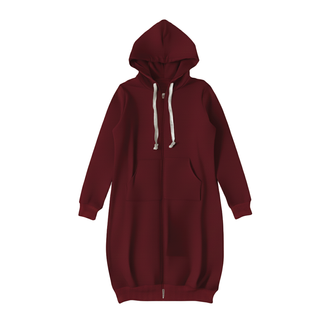 Comfy Oversized Zip Up Hoodie for Daily Wear