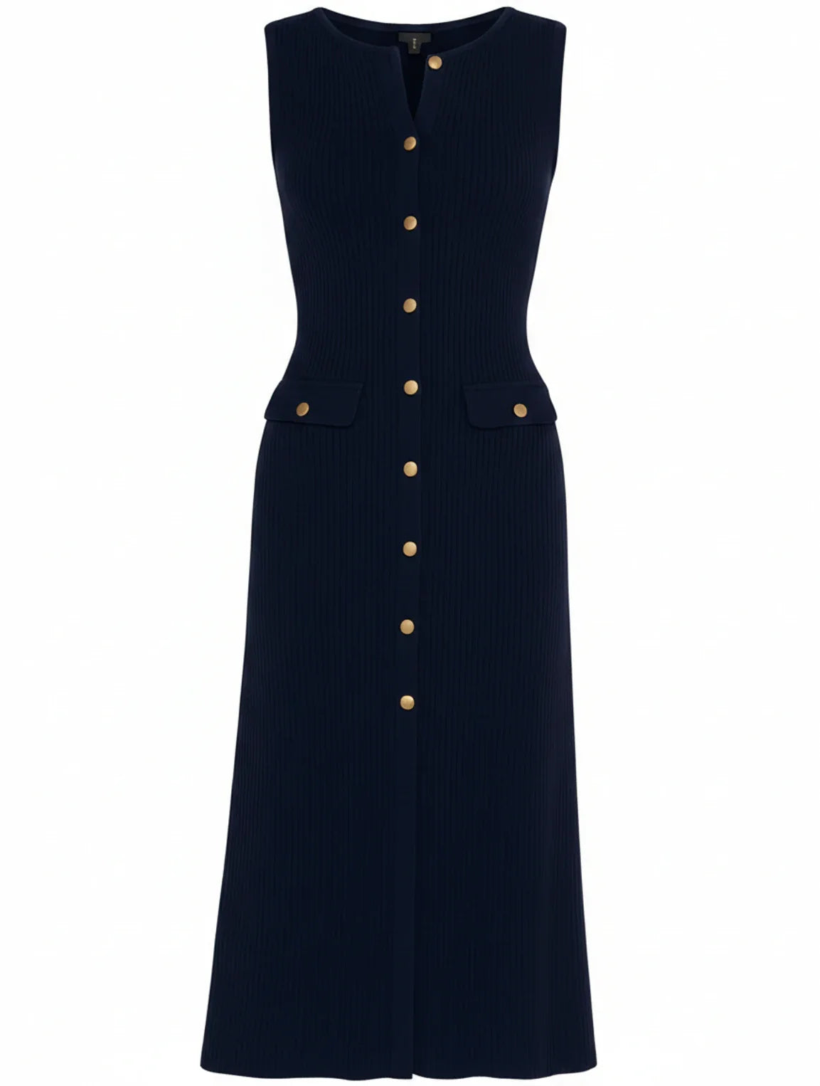 Classic Front Tie Waist Midi Dress for Women