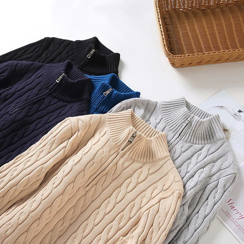 Classic Wool Crew Neck Winter Sweater