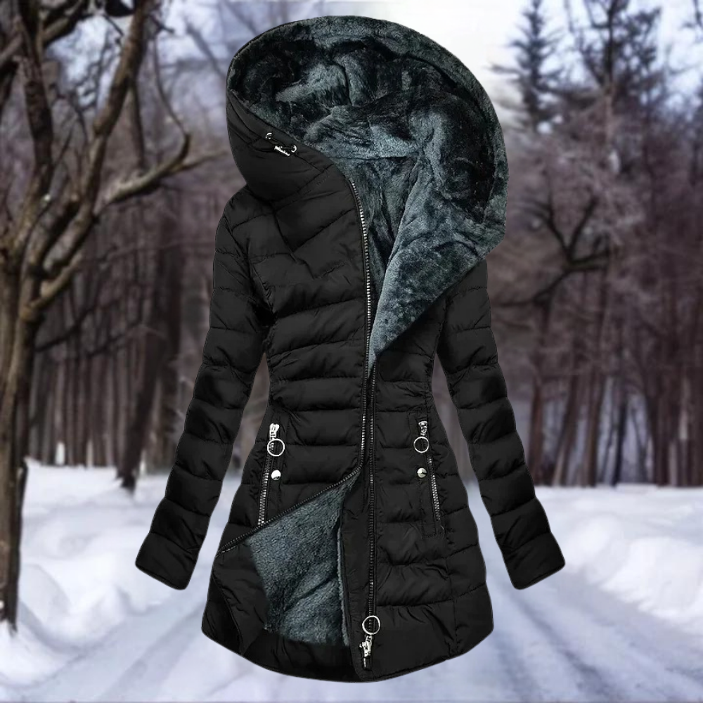 Warm Women's Long Down Parka Coat