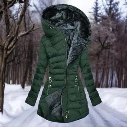 Warm Women's Long Down Parka Coat