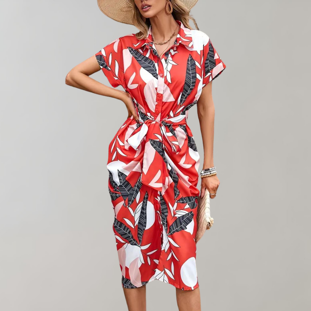 Casual Short Sleeve Women's Dress Shirt