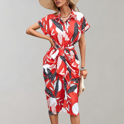 Casual Short Sleeve Women's Dress Shirt