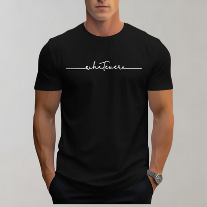 Relaxed Fit Mens Tee with Simple Crew Neck Design - Olytrend