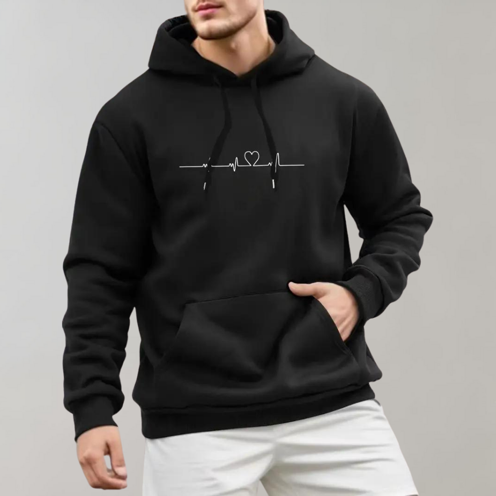 Casual Graphic Hoodie with Pockets - Nocini