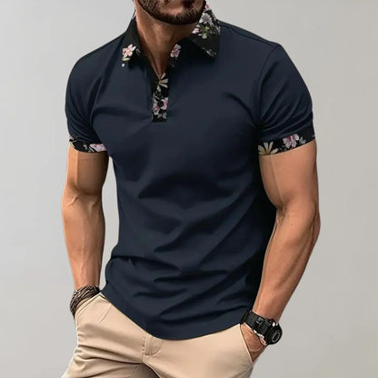 Comfortable Casual Short Sleeve Polo Shirt - Olytrend