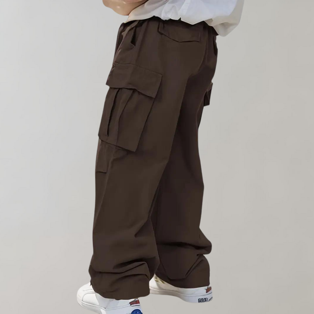 Relaxed Fit Men's Cargo Pants with Big Pockets