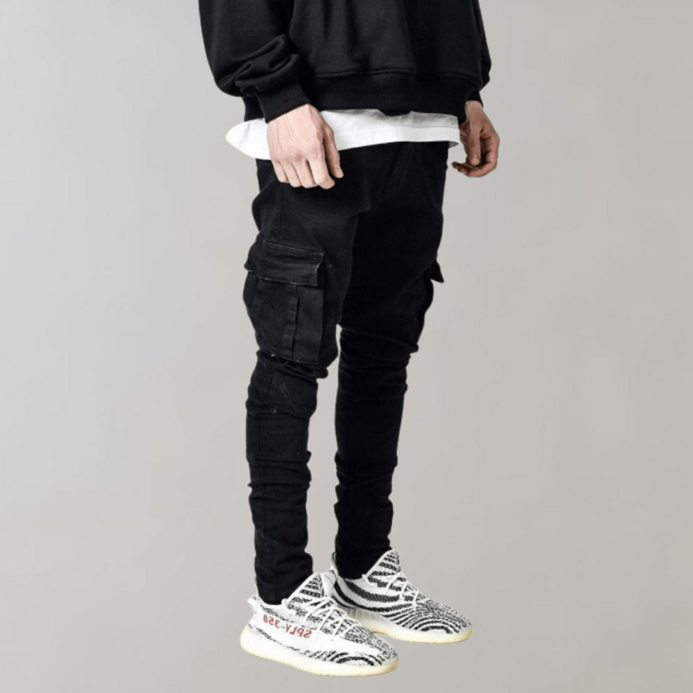 Relaxed Fit Cargo Trousers for Men - Olytrend