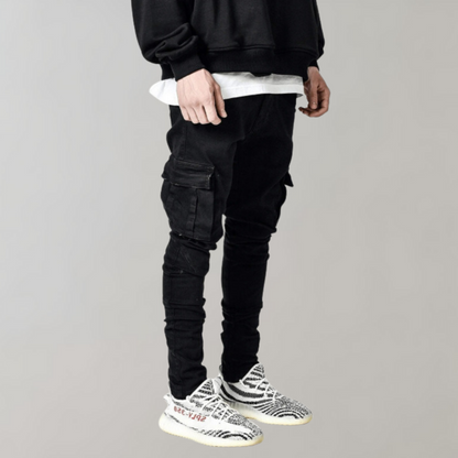 Relaxed Fit Cargo Trousers for Men - Olytrend