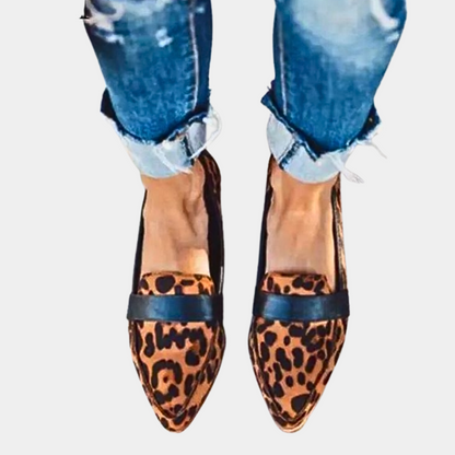 Ladies Soft Leather Slip On Shoes