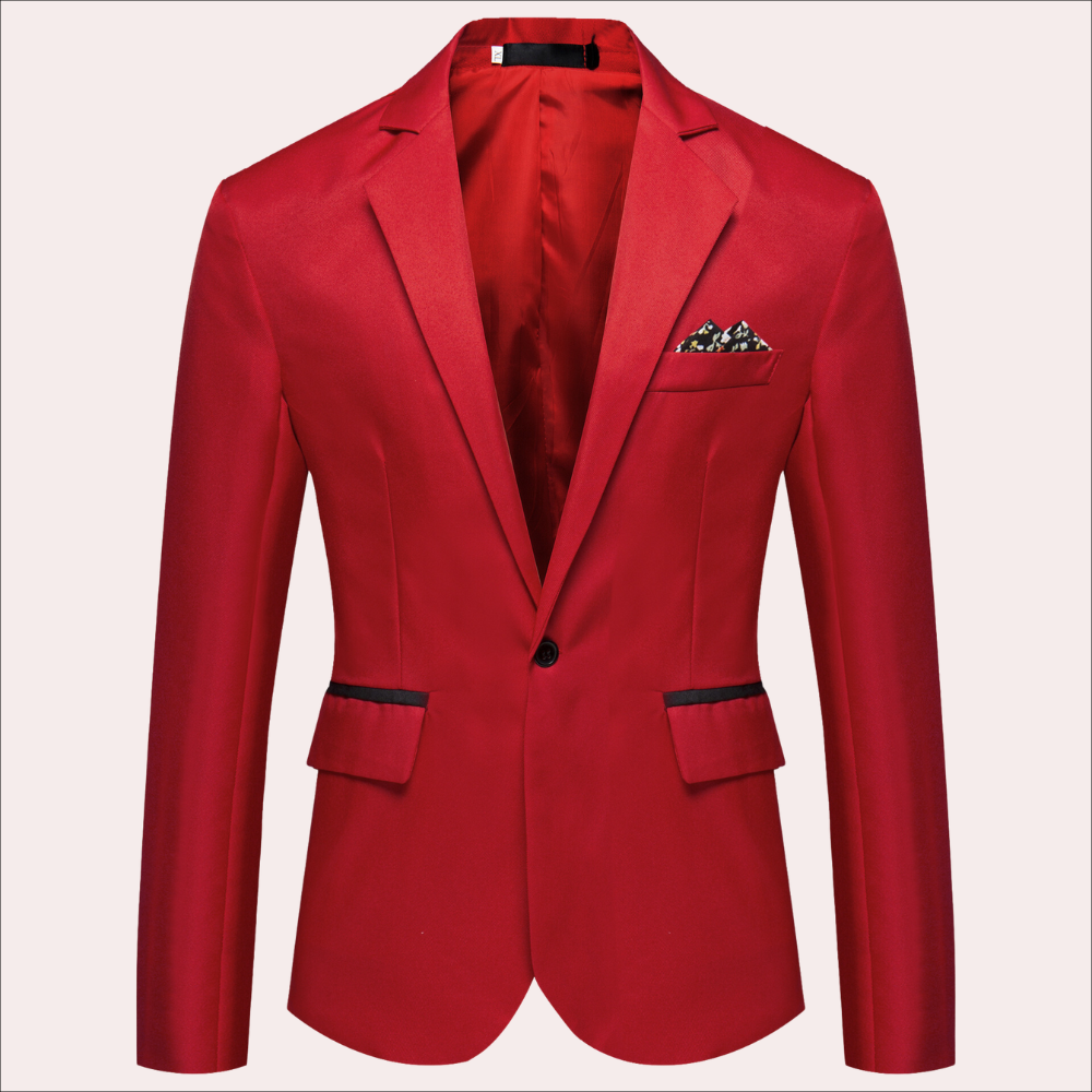 Slim Fit Classic Notch Lapel Blazer