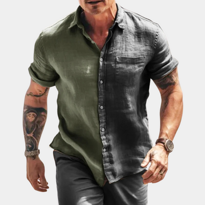 Classic Short Sleeve Men's Linen Shirt