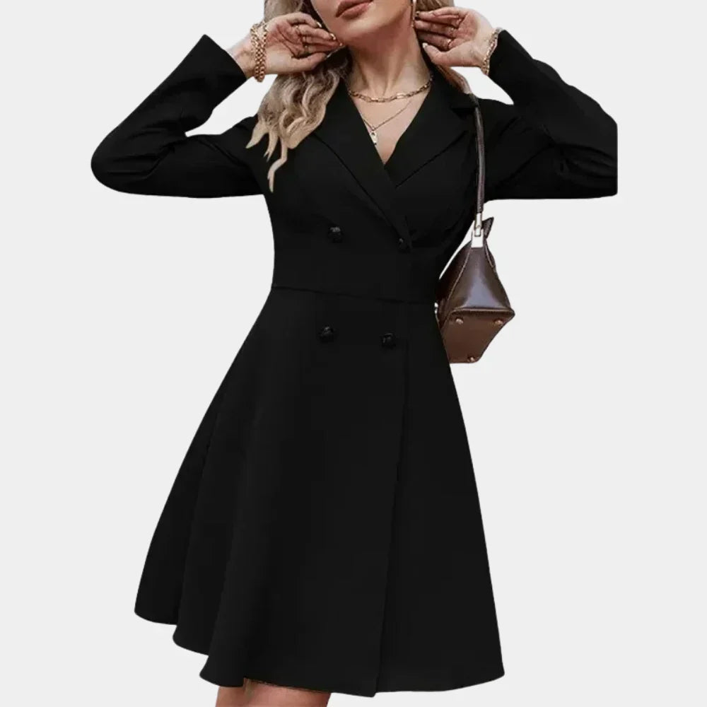 Warm Chic A-Line Winter Coat for Ladies