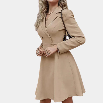 Warm Chic A-Line Winter Coat for Ladies