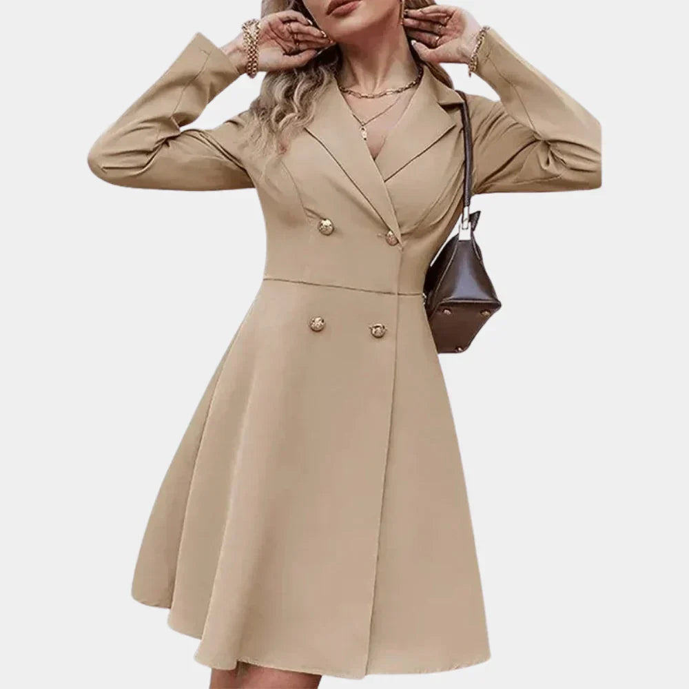Warm Chic A-Line Winter Coat for Ladies