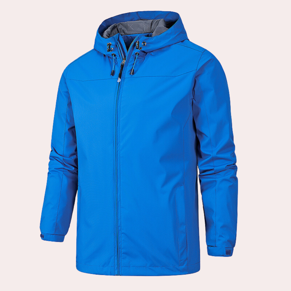 Men's Lightweight Water Resistant Hooded Jacket