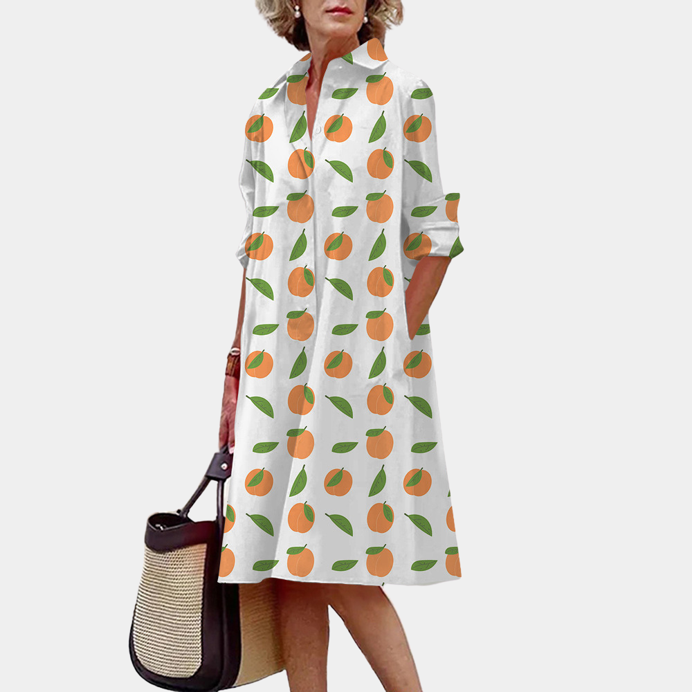 Loose Fit Floral Women's Casual Dress