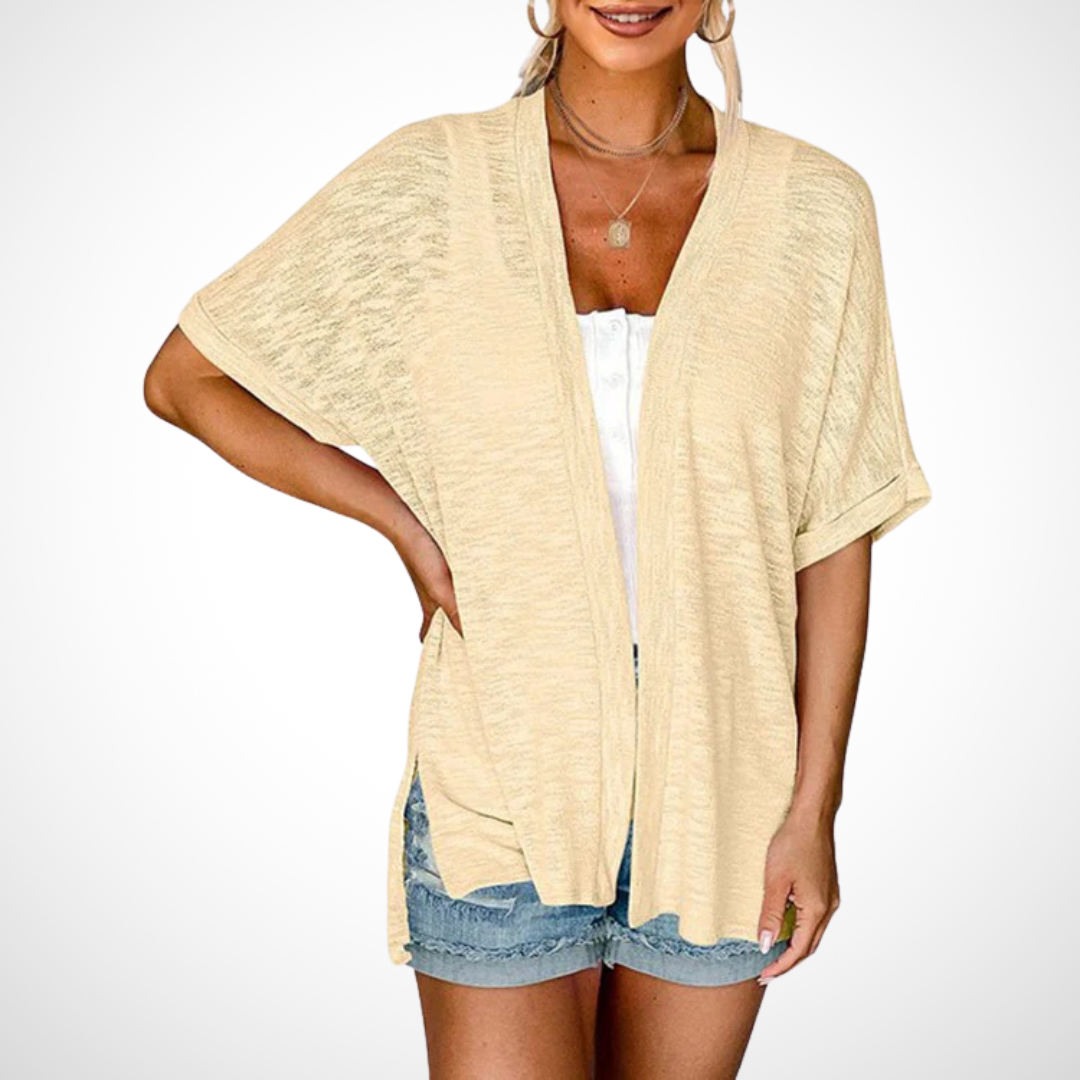 Fashionable Lightweight Short Sleeve Sweater - Olytrend