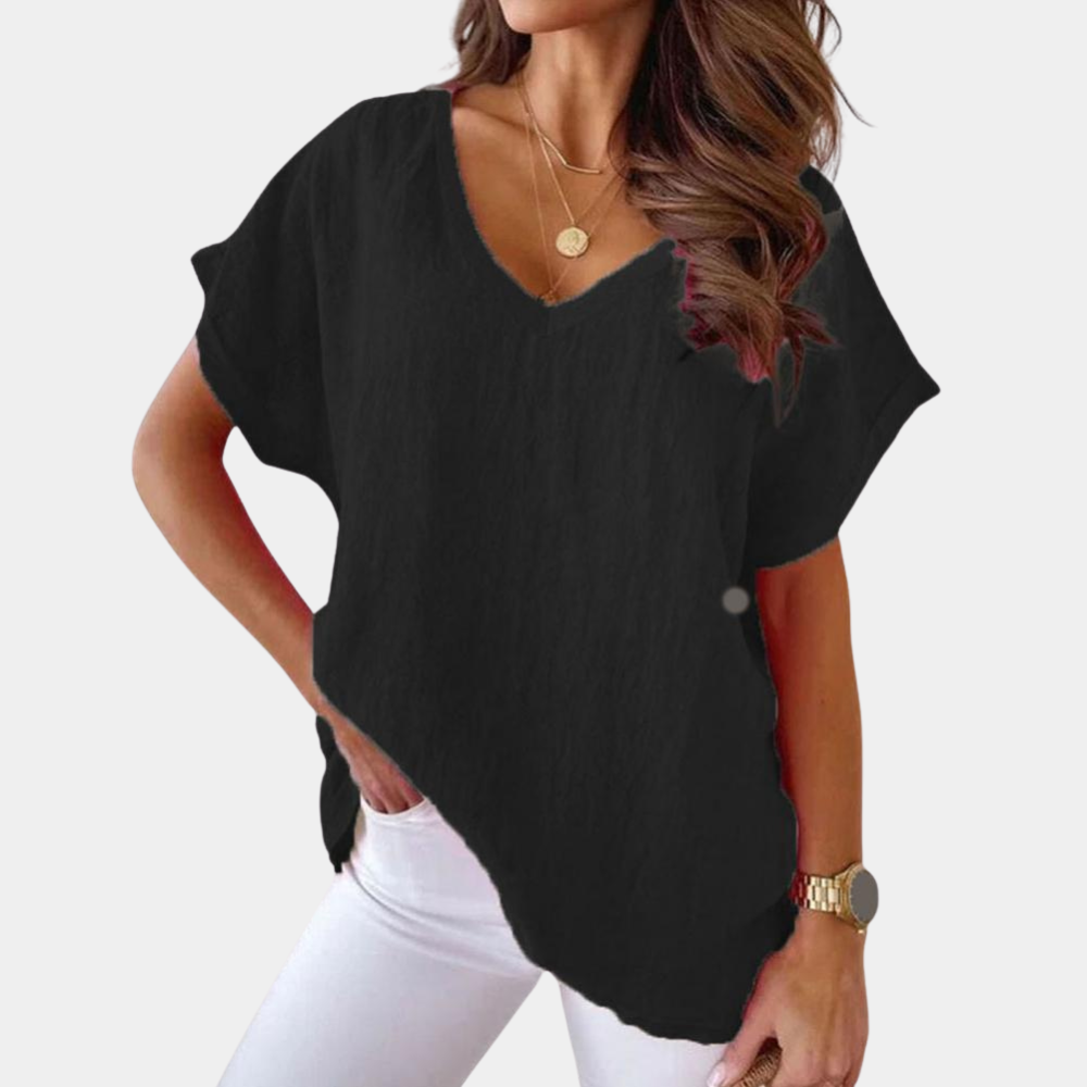 Simple Elegant Women's Casual Tee Shirt - Olytrend
