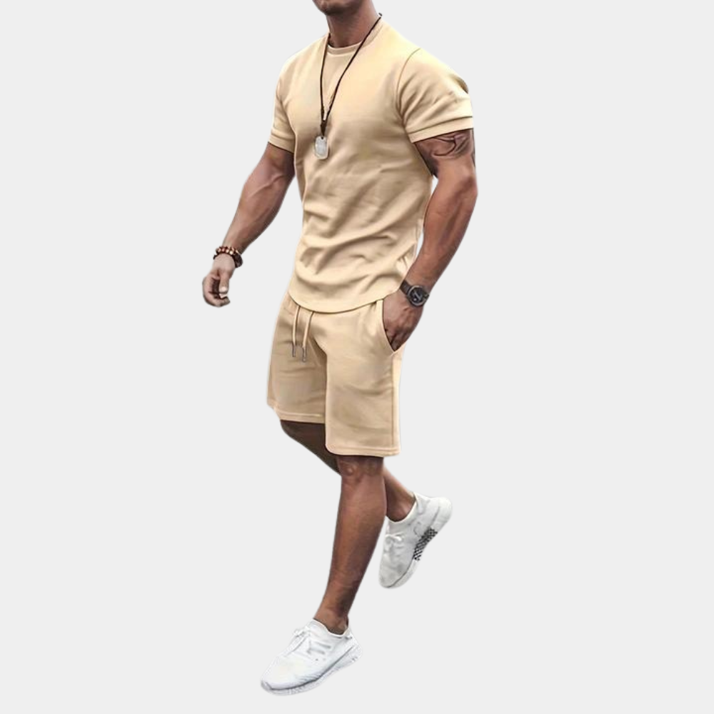 Relaxed Fit Mens Summer Shorts Set - Olytrend